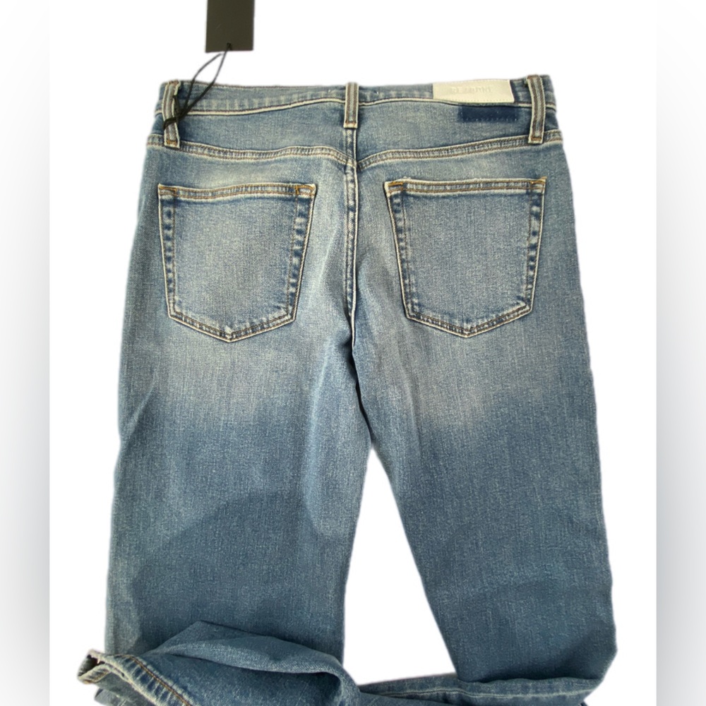 Re/done 70s mid Rise Stove Pipe  wide leg jeans size 28 - Picture 9 of 12